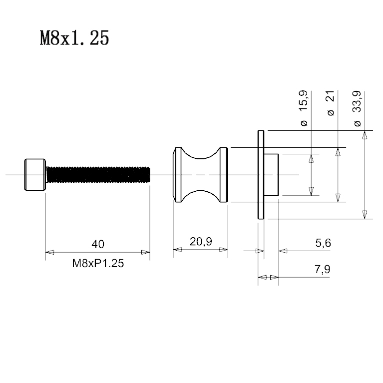 かじゃ　1 20-25 8mm M8x1.25 Swing Arm Spools Slider For Kawasaki ZX-6R ZX-10R Z800